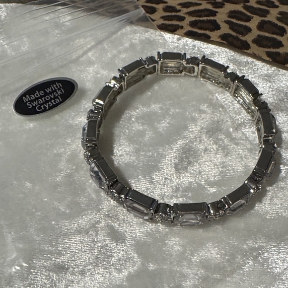 Swarovski Silver Bracelet with Clear Crystals - Picture 6 of 6